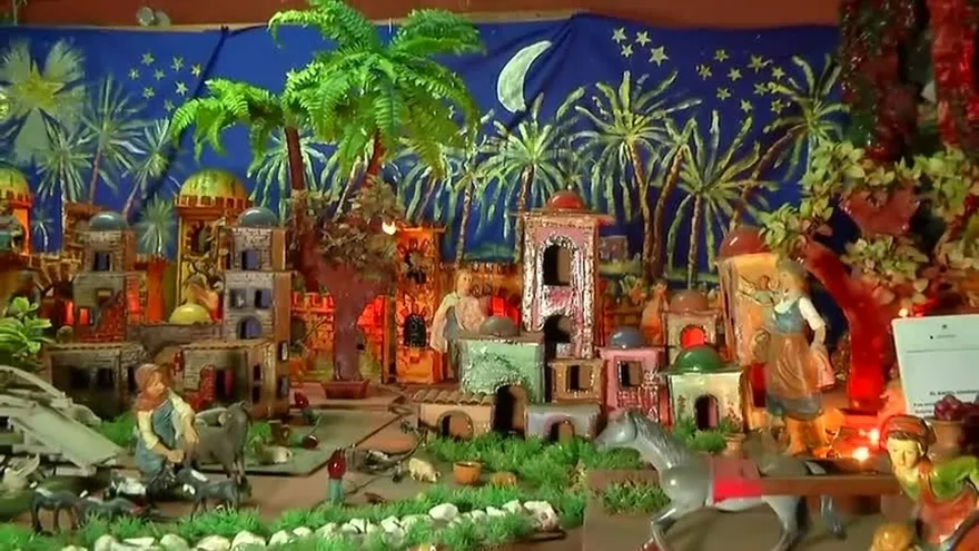 El nacimiento navideño de la familia García