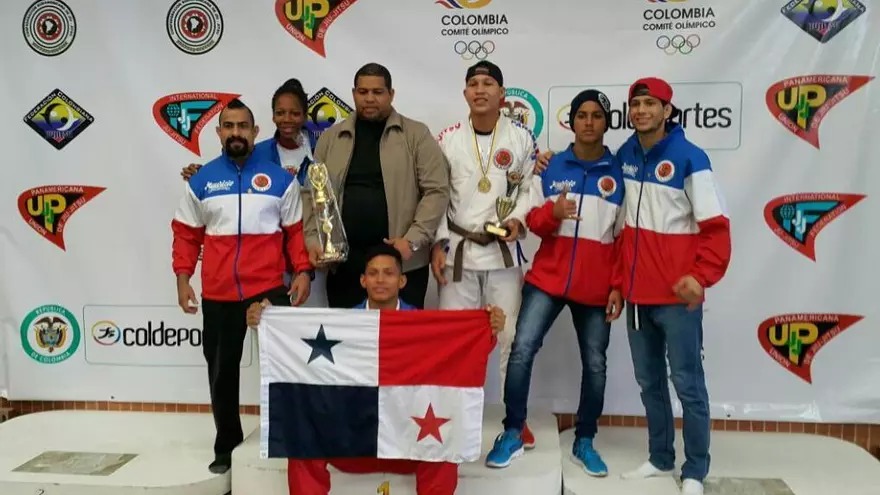 Equipo de Panamá que participó en el Sudamericano Open de Jiu-Jitsu