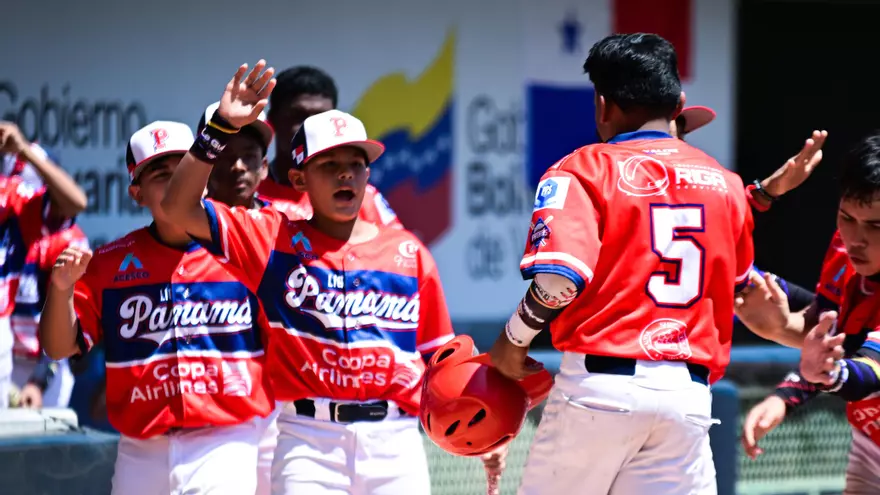 Jugadores del equipo de Panamá en la Serie del Caribe Kids 2025