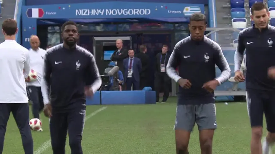 Francia se prepara para cuartos de final ante Uruguay