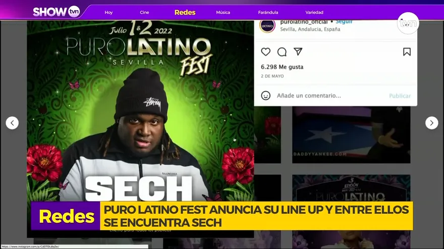 Sech participará en el Festival Puro Latino a realizarse en España