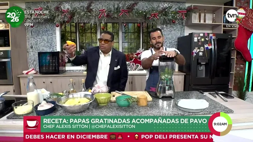 Receta: Papas gratinadas acompañadas de Pavo