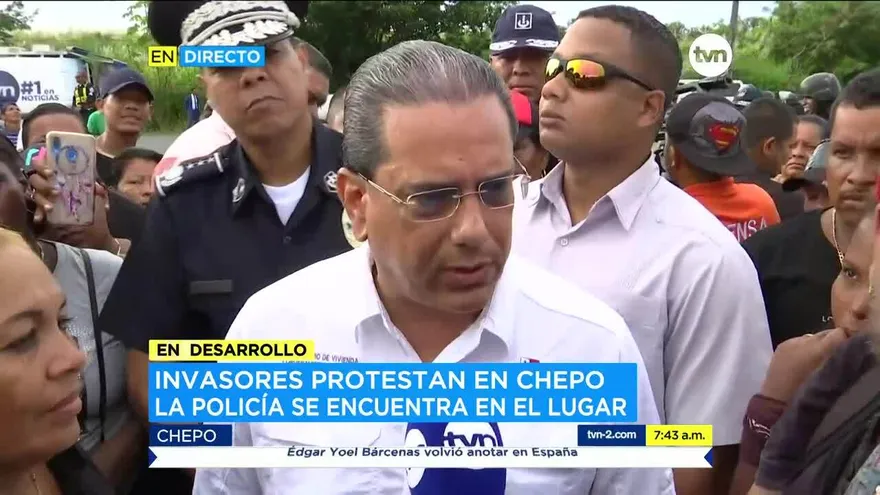 Viceministro de Vivienda acude a protesta en Chepo