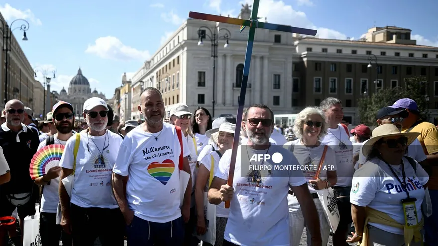 Peregrinos de la comunidad LGBT en El Vaticano