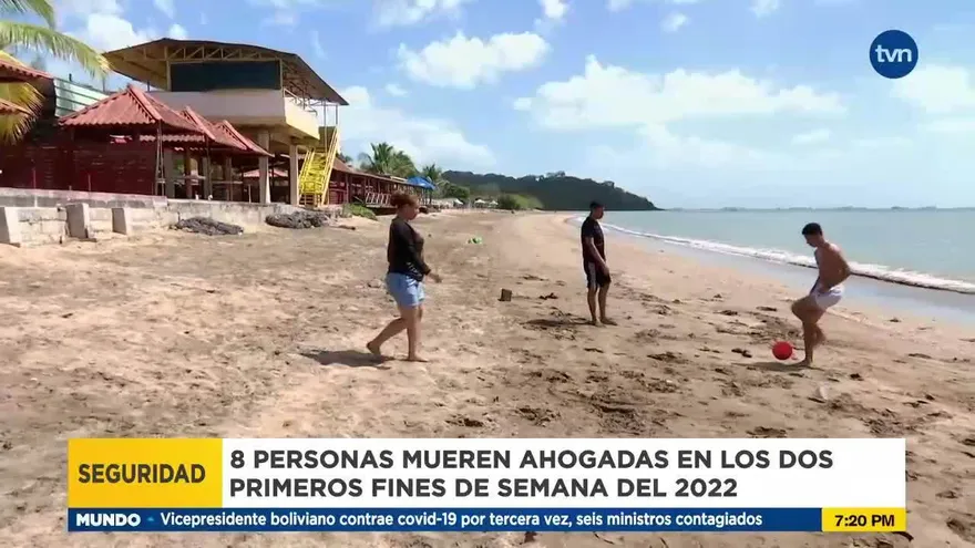Ocho víctimas fatales en las playas y ríos en pocos días del 2022