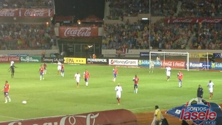 Fin del partido, ganó Costa Rica 2-0