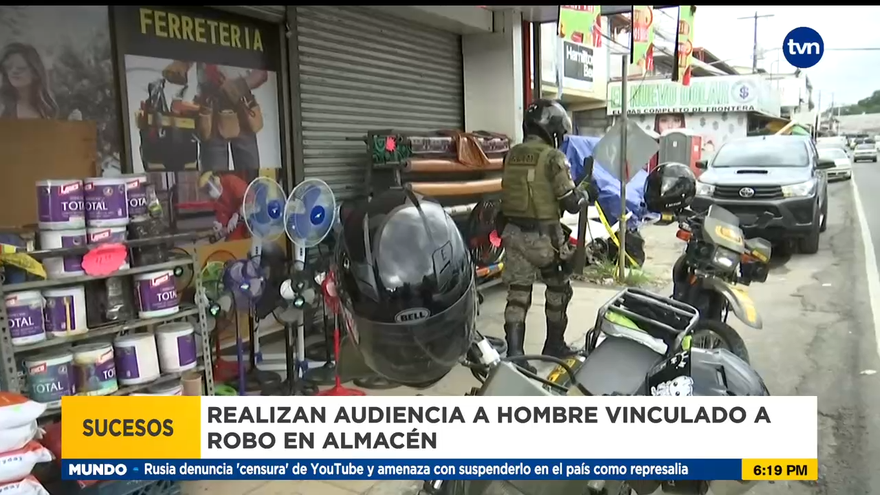 Realizan audiencia a hombre vinculado a robo en almacén en Paso Canoas