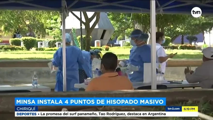 Instalan en David cuatro puntos de hisopados