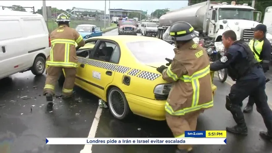 Cinco heridos tras colisión en Tocumen