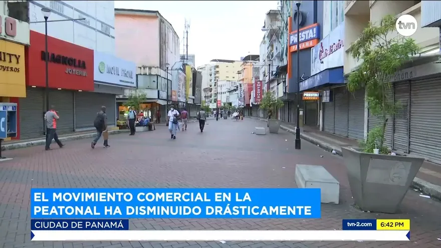 Movimiento comercial en La Peatonal ha disminuido drásticamente