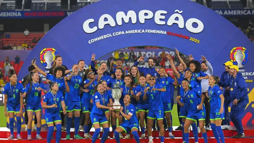 Brasil celebra la conquista del campeonato en la Copa América femenina 2025