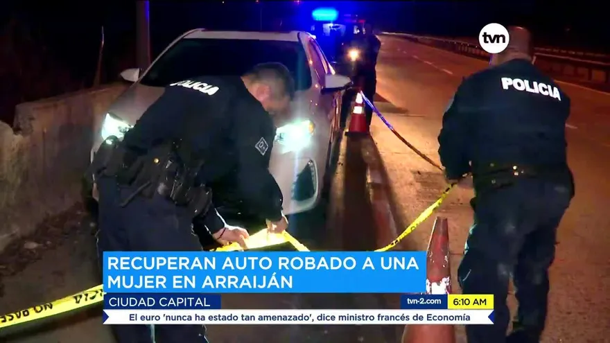 La policía recupera auto robado a una mujer en Arraiján