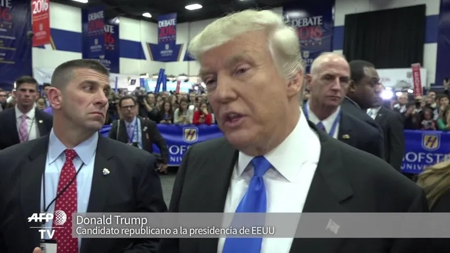 Trump dice que evitó mencionar “indiscreciones” de Bill Clinton