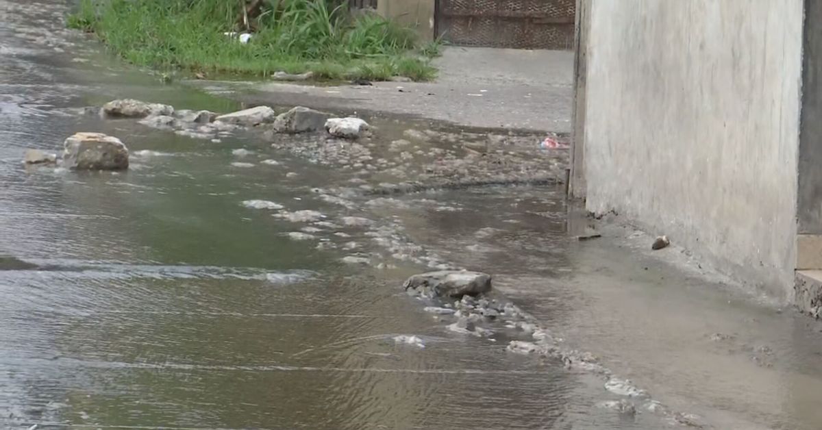 Residentes de Cerro Batea denuncian desbordamiento de aguas residuales en vereda