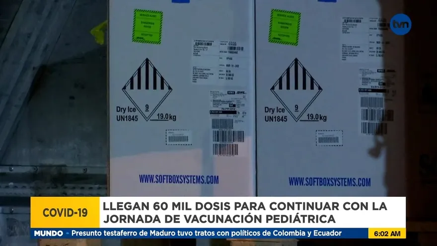 Llega segundo lote de vacunas pediátricas