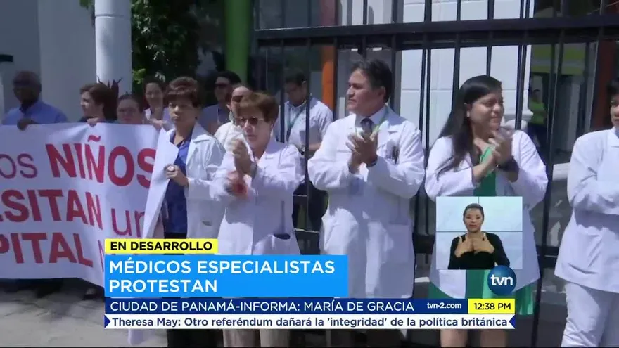 Médicos del Hospital del Niño protestan