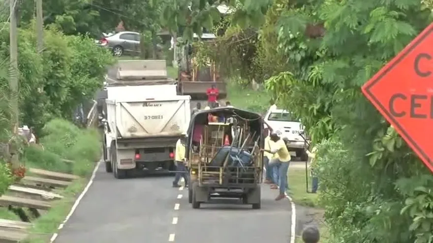 Colapsa un carril del puente vehicular en Llano Largo, La Chorrera