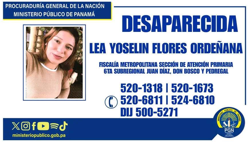 Reportan desaparición de joven nicaragüense