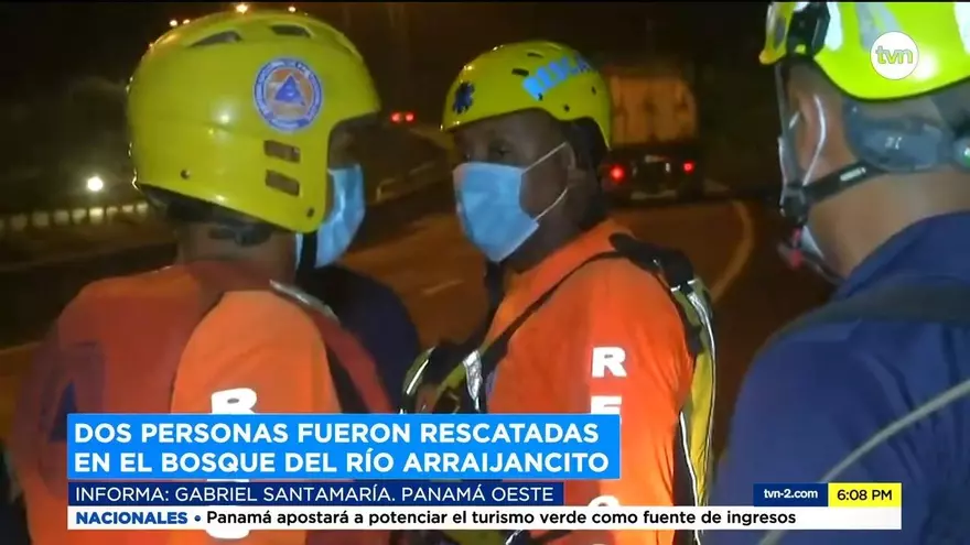 Rescatan a dos personas en el río Arraijancito tras darse alerta de su desaparición