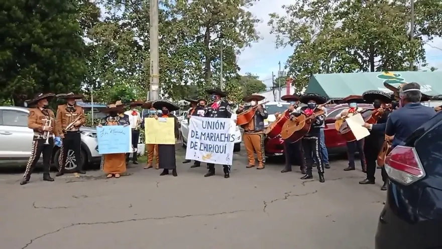 Mariachis protestan en Chiriquí