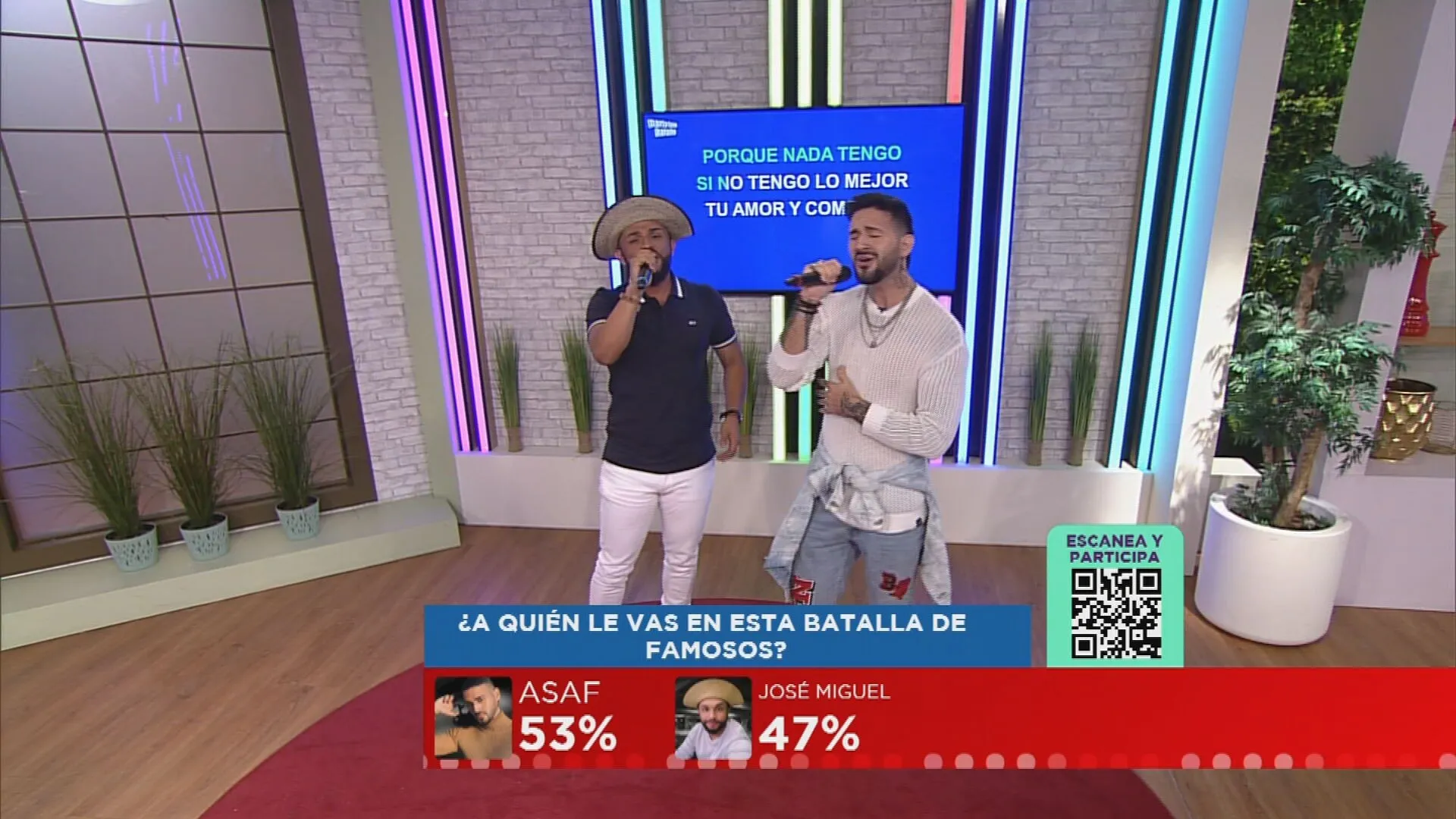 Asaf vs José Miguel cantaron en Jelou