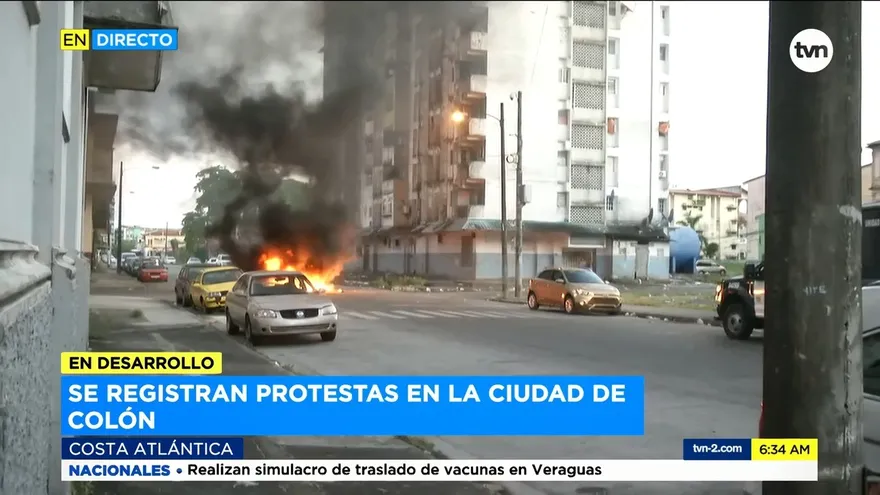 Realizan protestas en Colón
