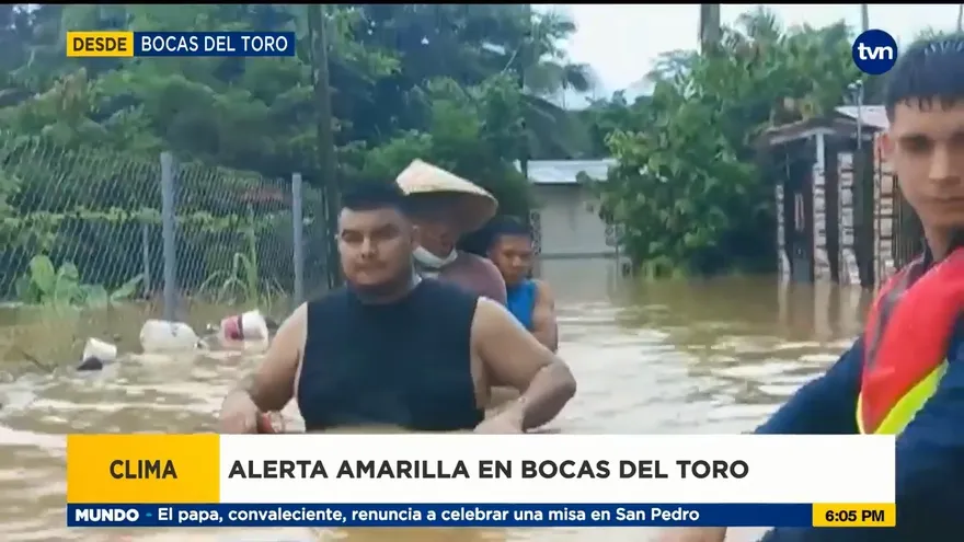 Declaran Alerta Amarilla en Bocas del Toro