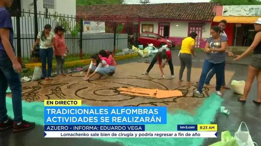 Preparativos para el Corpus Christi