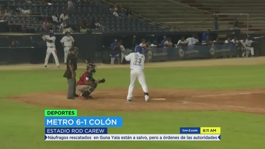 La novena de Colón cae ante Panamá Metro