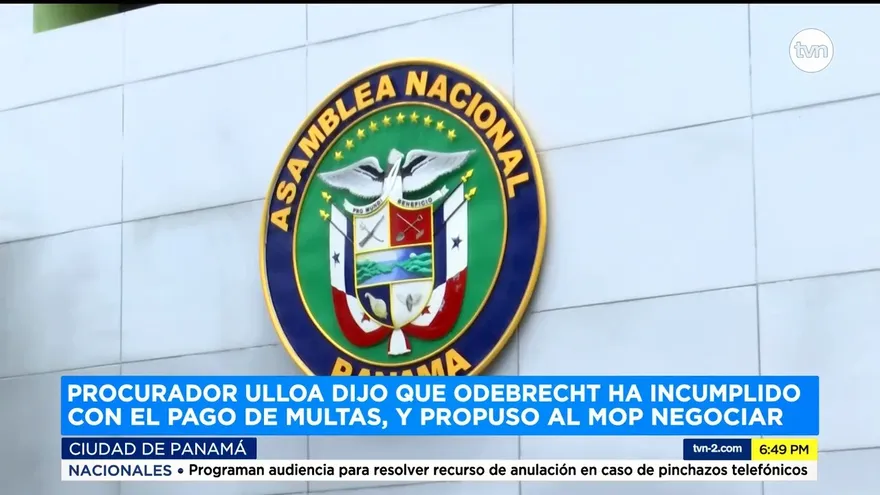 Procurador Ulloa dijo que Odebrecht ha incumplido con el pago de multas