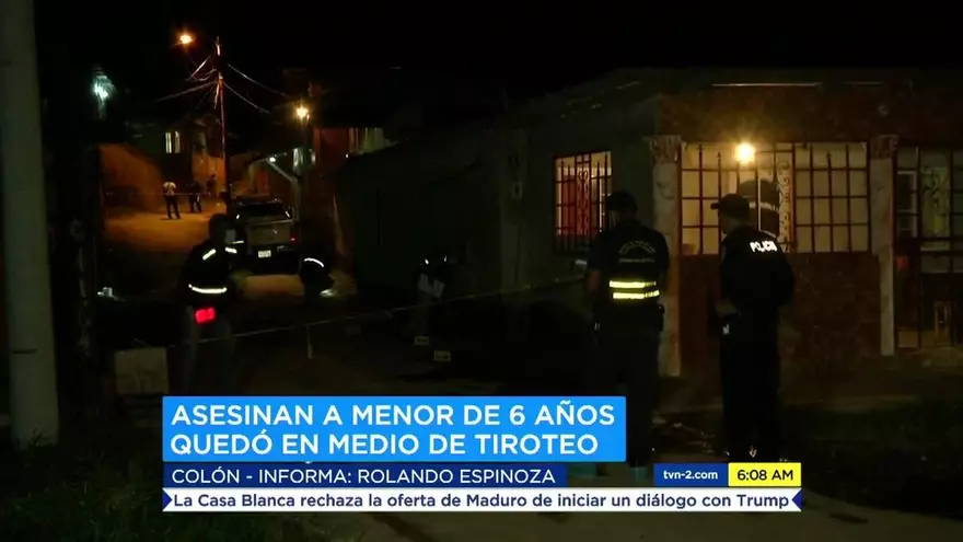 Menor muere en medio de balacera en Colón