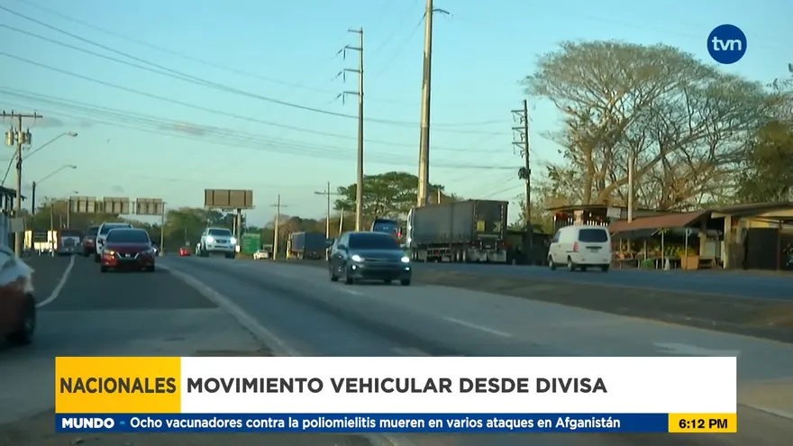 Movimiento vehicular en Divisa