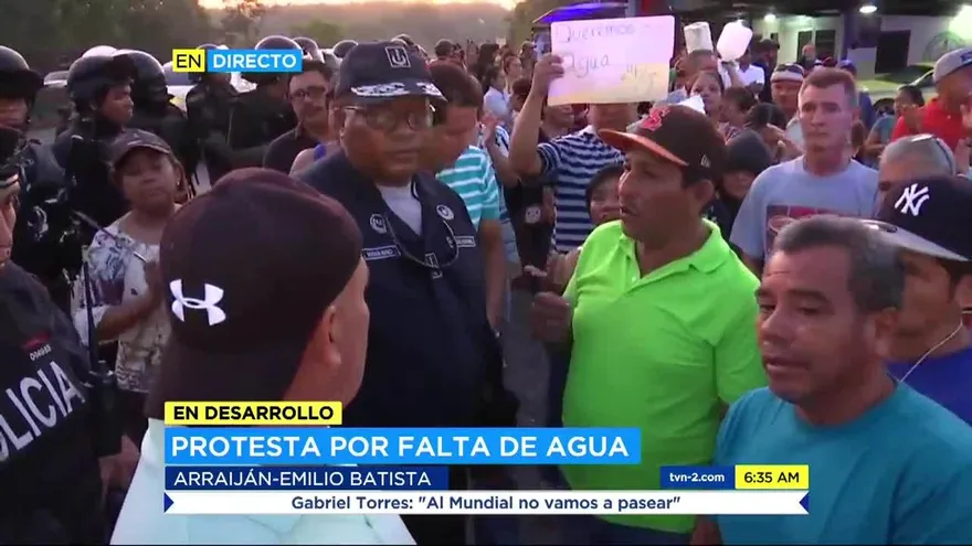 Policía evita cierre por protesta en Arraiján