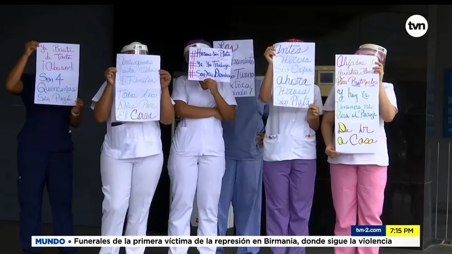 Personal de salud de hoteles hospitales piden pago de salarios