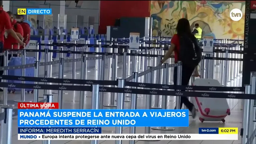 Panamá suspende ingreso temporal de personas provenientes del Reino Unido