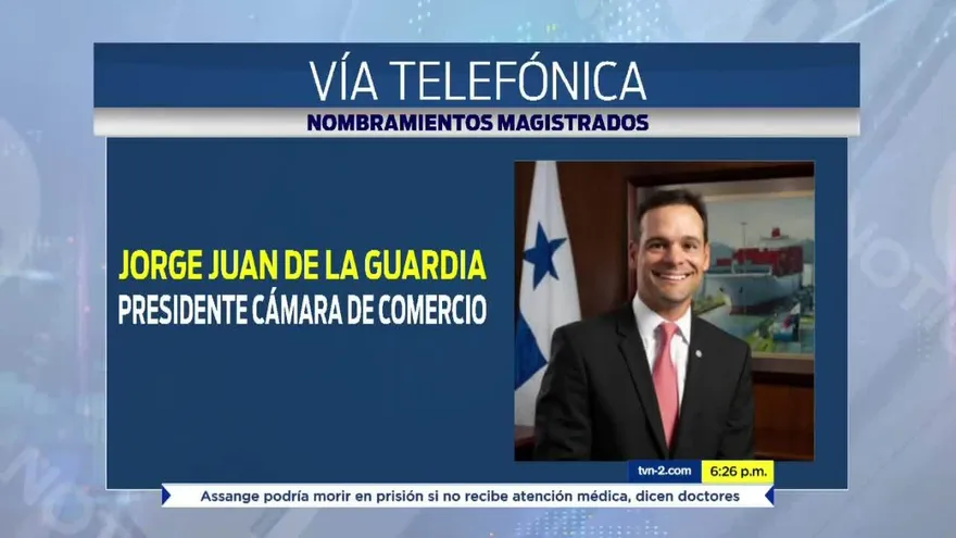 Jorge Juan de la Guardia, presidente de la Cámara de Comercio