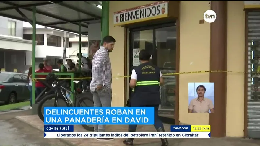 Delincuentes roban en una panadería en David