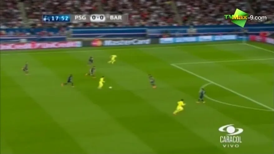 Gol de Neymar Minuto 18 - PSG 0-1 Barcelona