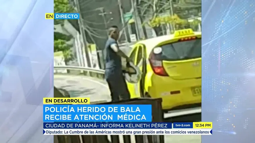 Policía es herido de bala en medio de operativo