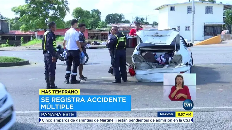 Varios heridos en colisión múltiple en Felipillo