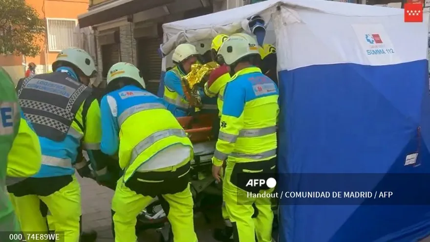 Al menos 21 personas heridas este sábado en Madrid, tres de ellas de gravedad, en una explosión que destruyó un bar de la capital española.