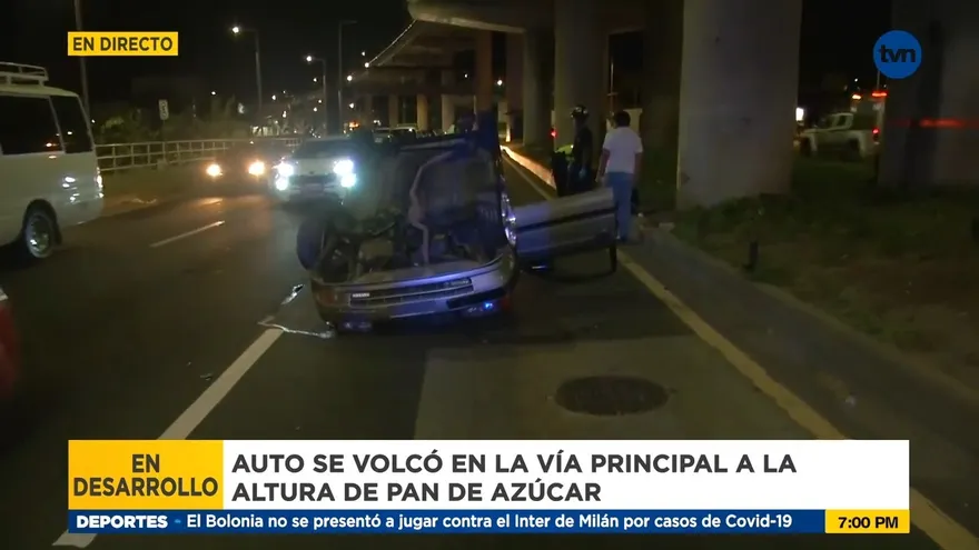 Accidente se registra en Pan de Azúcar