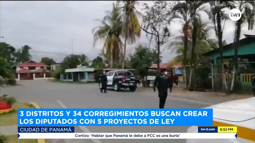 Tres distritos y 34 corregimientos buscan crear los diputados