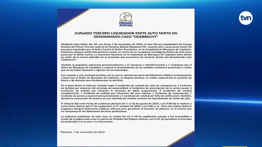 Llaman a juicio a más de 30 personas en caso Odebrecht