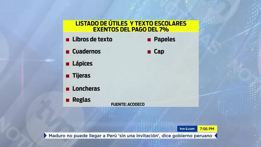 Panameños se preparan para la compra de útiles escolares