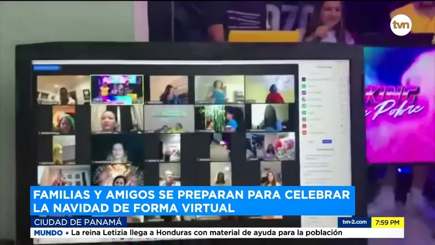 Familias y amigos se preparan para celebrar la navidad de forma virtual