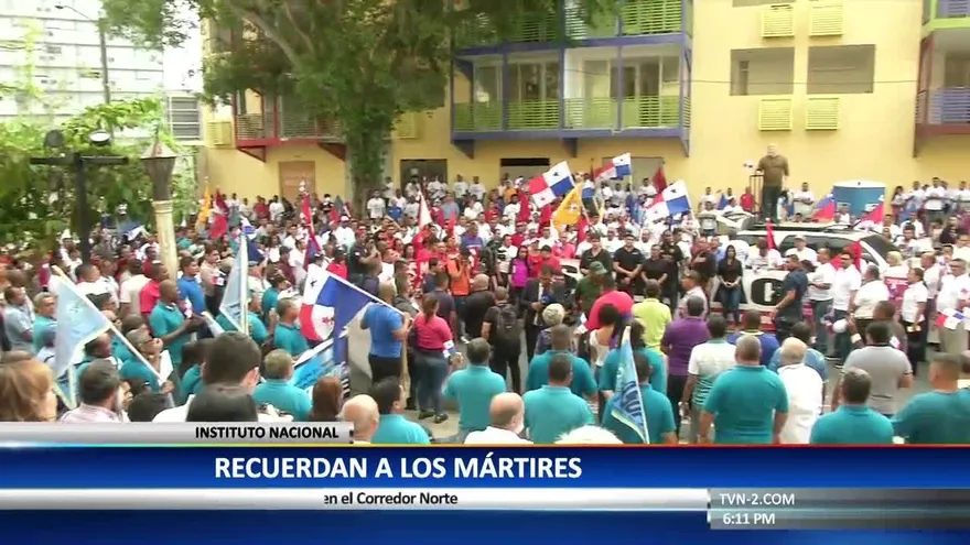 Instituto Nacional conmemora el 9 de enero de 1964