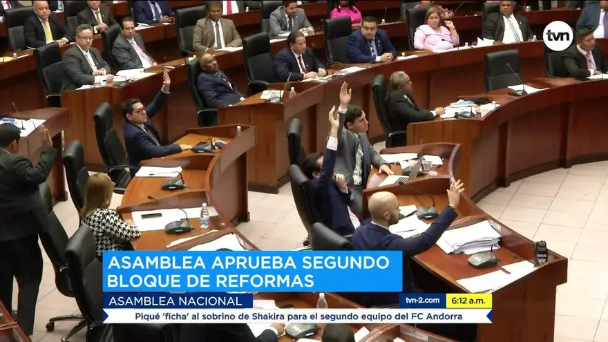 Asamblea aprueba segundo bloque de reformas
