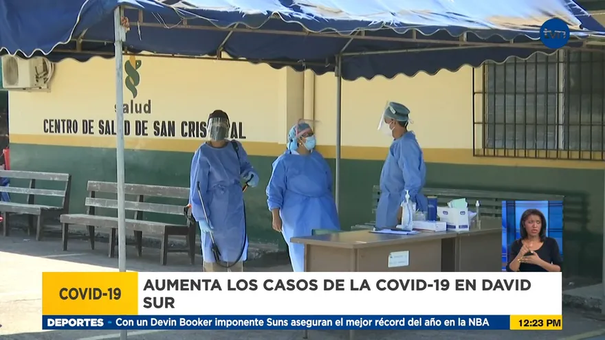 Registran incremento en casos positivos de COVID-19 en David