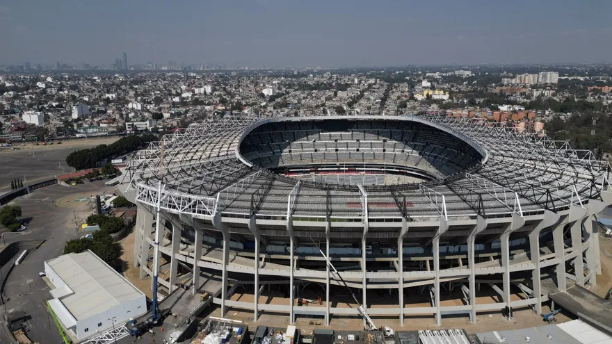 Vista exterior del estadio Azteca de la Ciudad de México